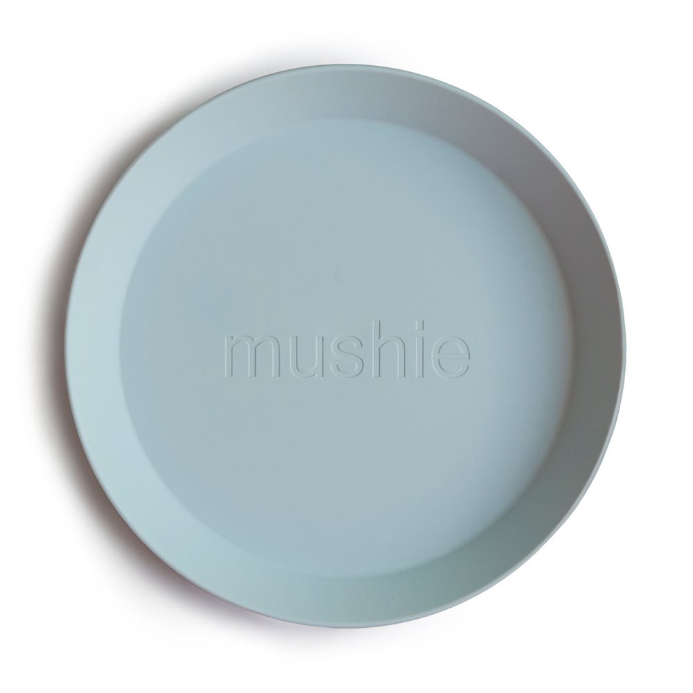 Mushie Dinner Plate Round Powder Blue
